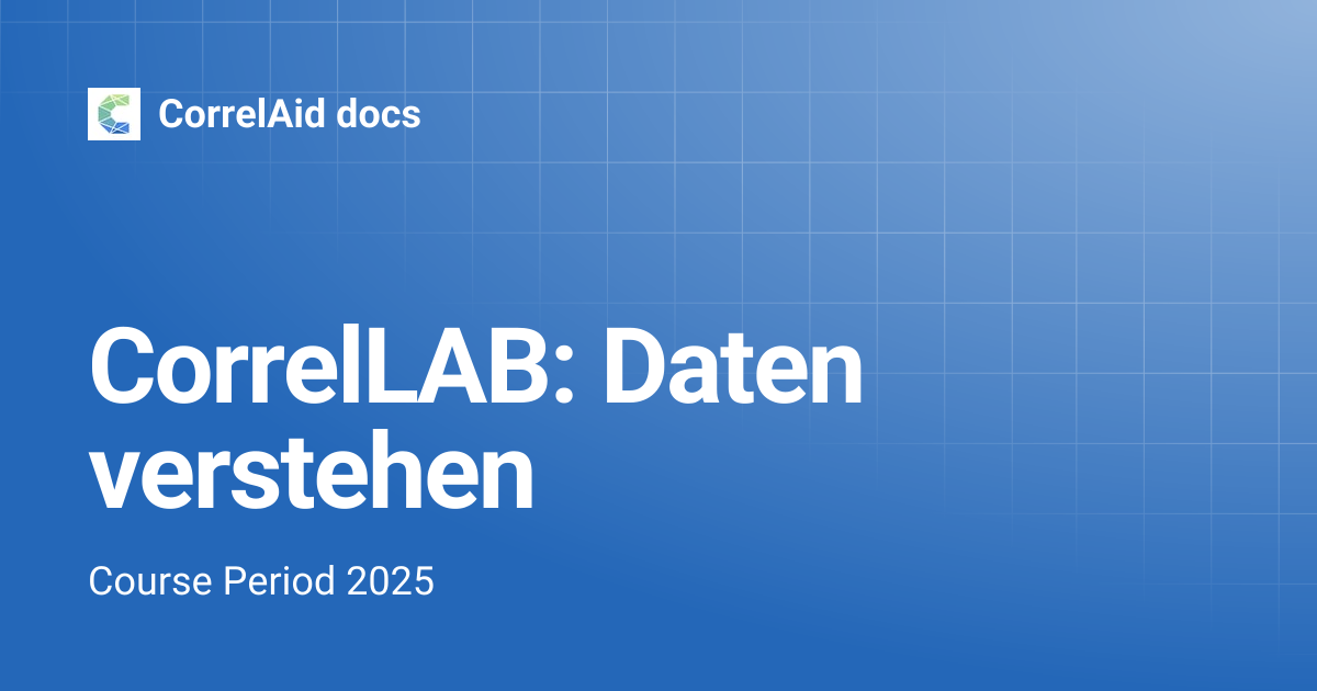 CorrelLAB: Daten verstehen | CorrelAid docs